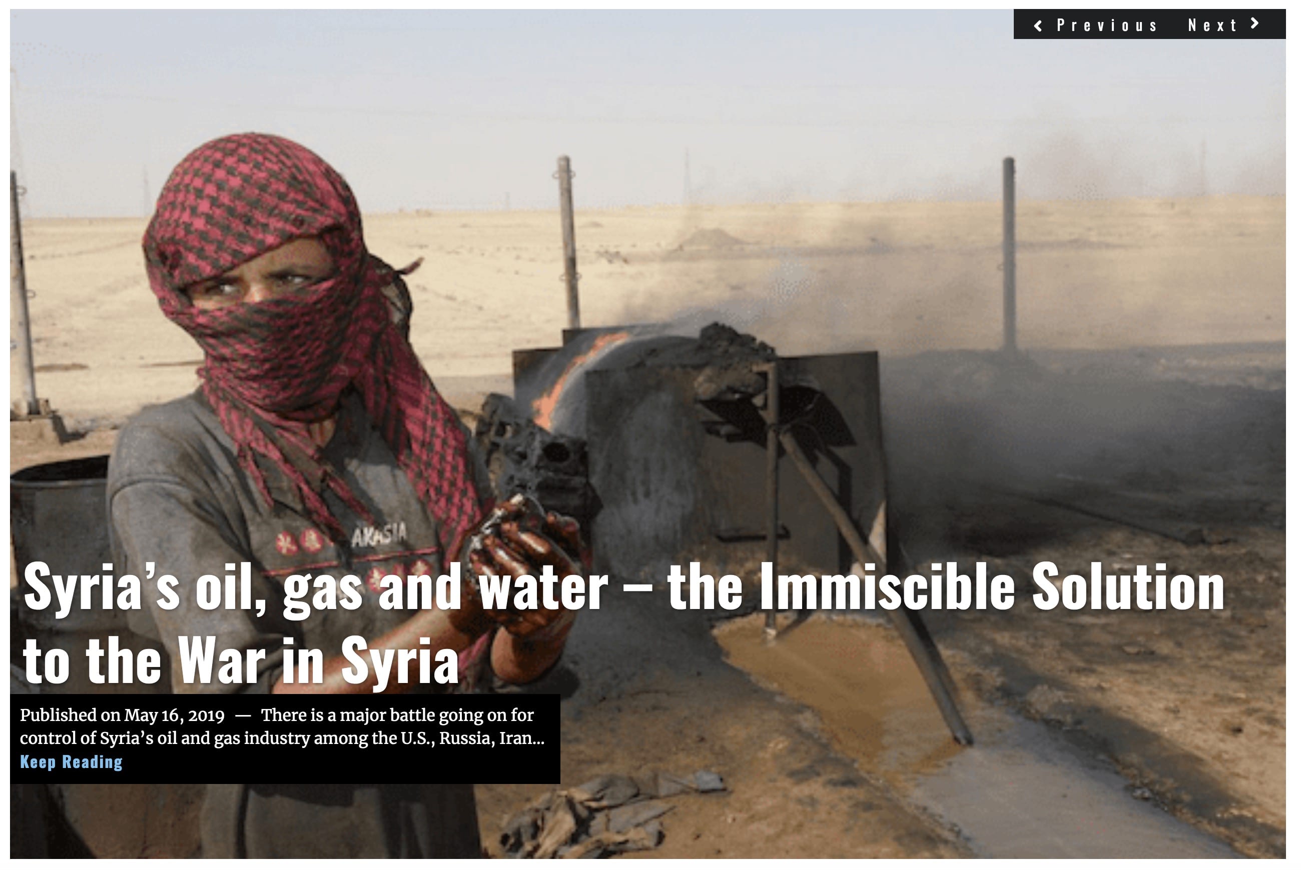 Lima Charlie News Syria’s oil gas and water MAY 16 2019