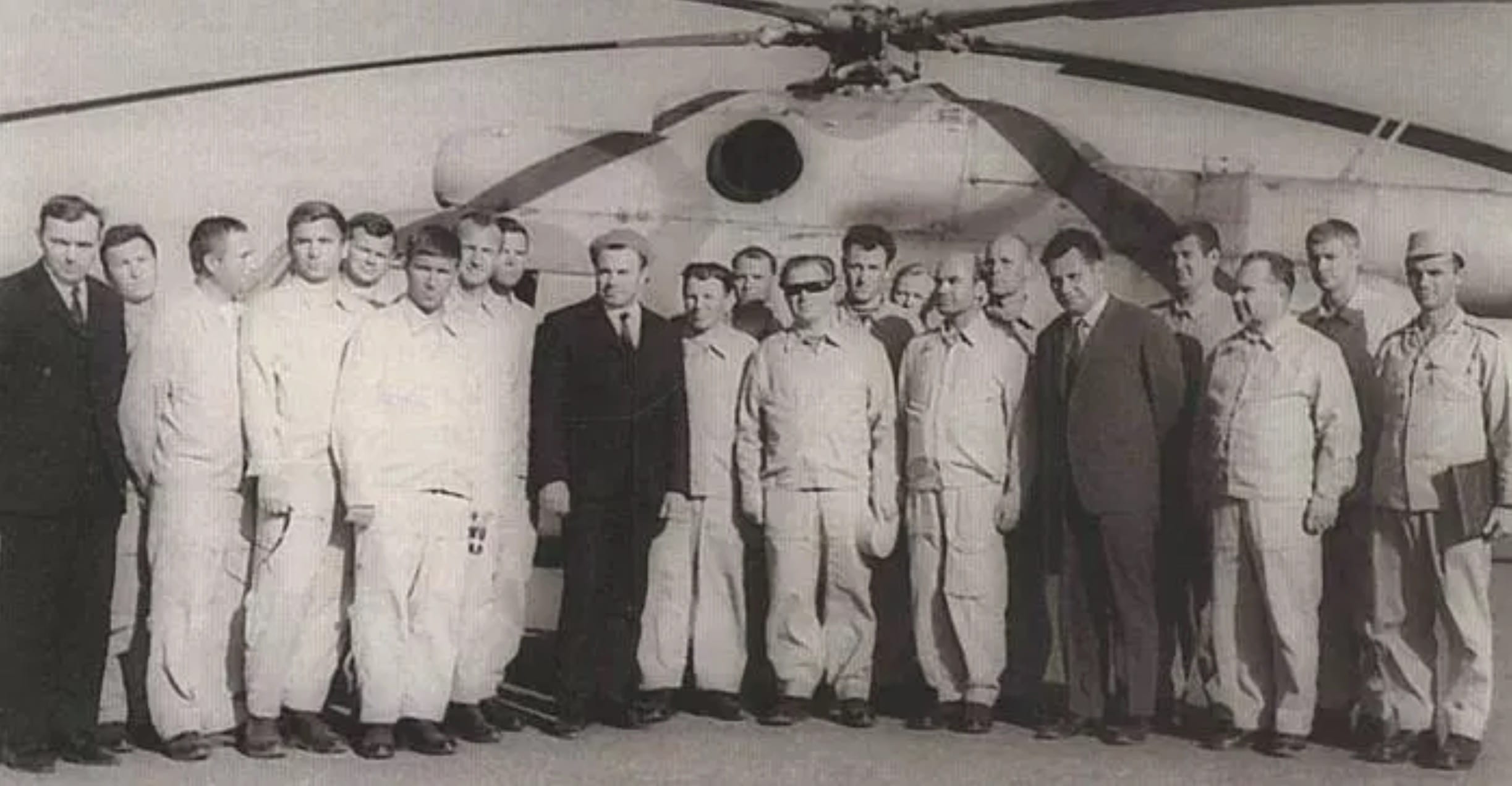 Commander-in-Chief of the USSR Air Force, Chief Air Marshal P.S. Kutakhov with the squadron pilots of the 135th air regiment, February 1972, Egypt.