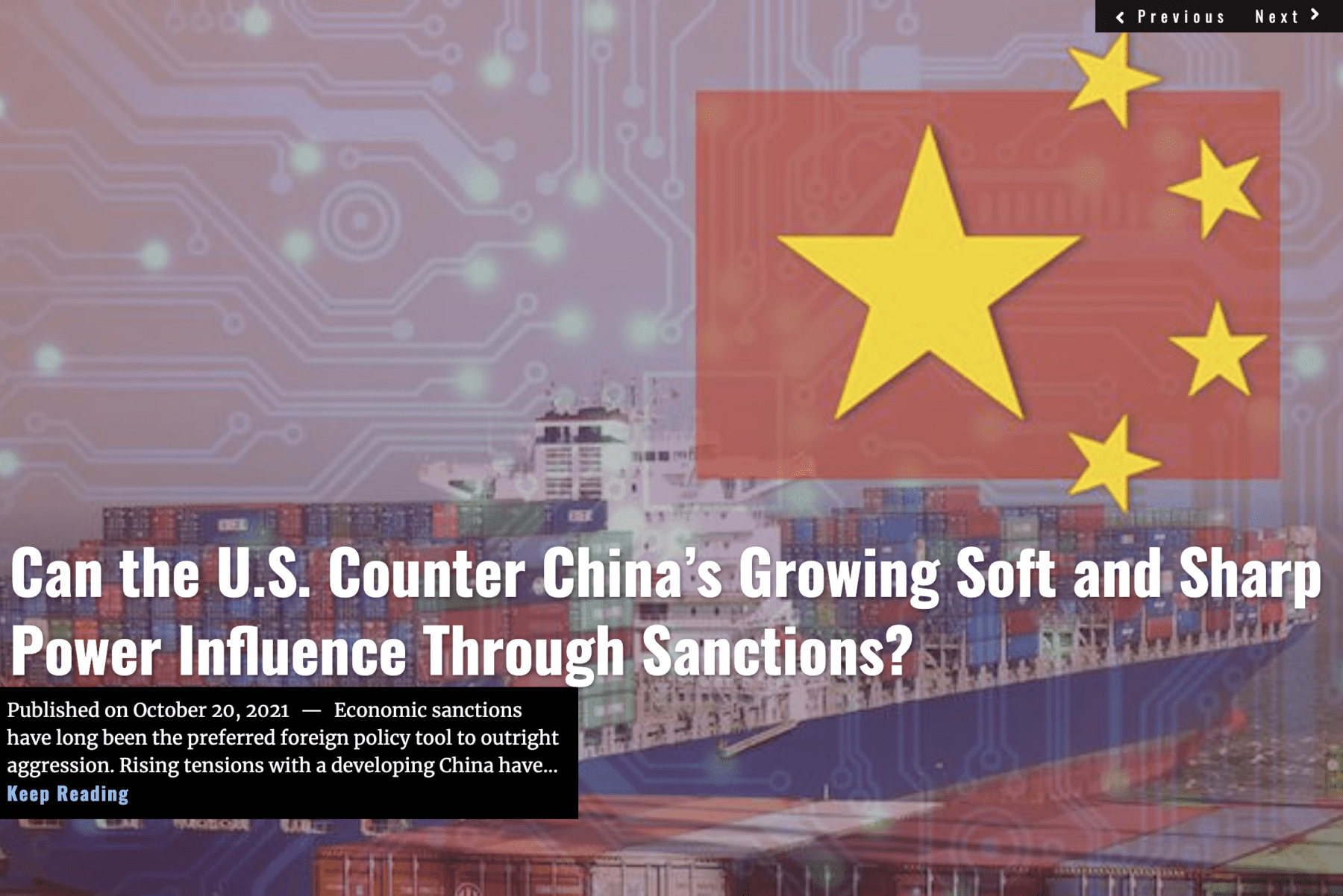 Lima Charlie Headline - China Sanctions OCT 2021